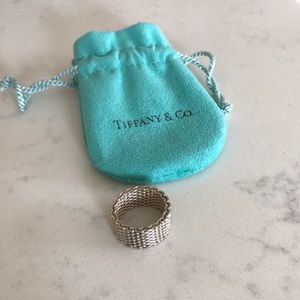 Sommerset mesh sterling silver Tiffany ring